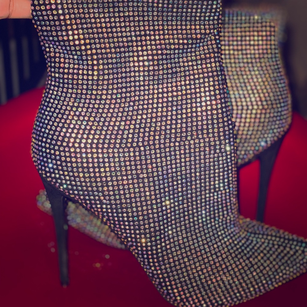 Rhinestone booties